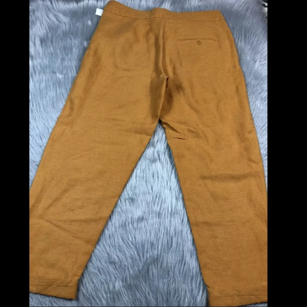 Wilfred Allant Crop Linen Pants Amber Earth Sz 2